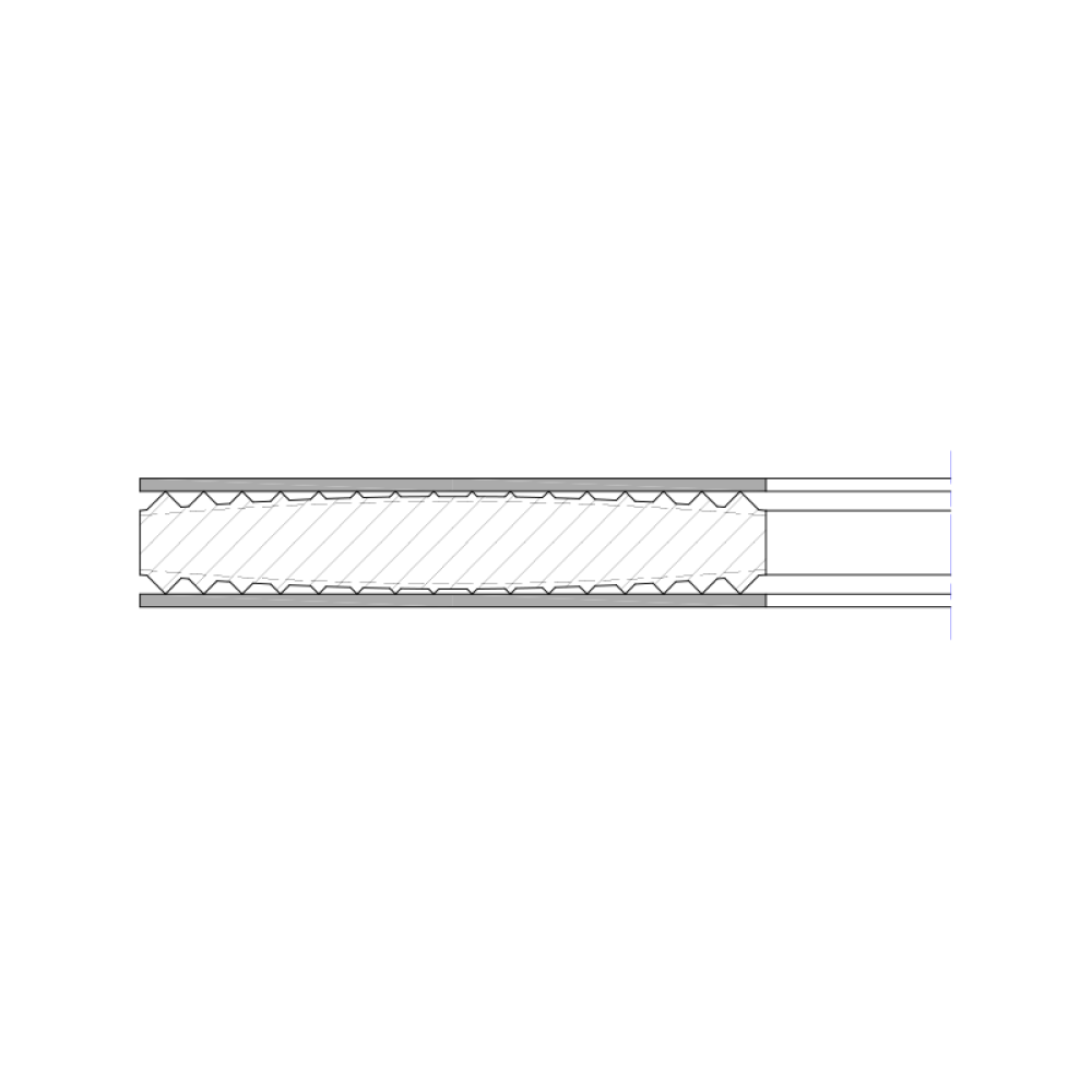 CF6000 METALGROOVED convex profile